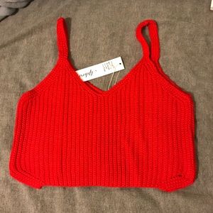 Knit crop top